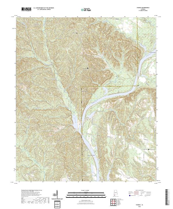 Chance, AL — USGS 7.5-minute topo (2024)
