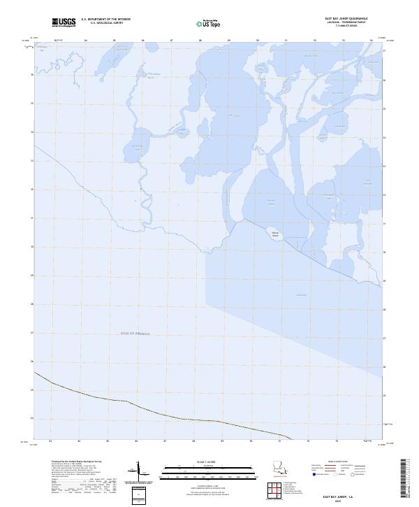 East Bay Junop, LA — USGS 7.5-minute topo (2025)