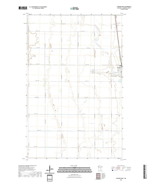 Stephen West, MN — USGS 7.5-minute topo (2022)