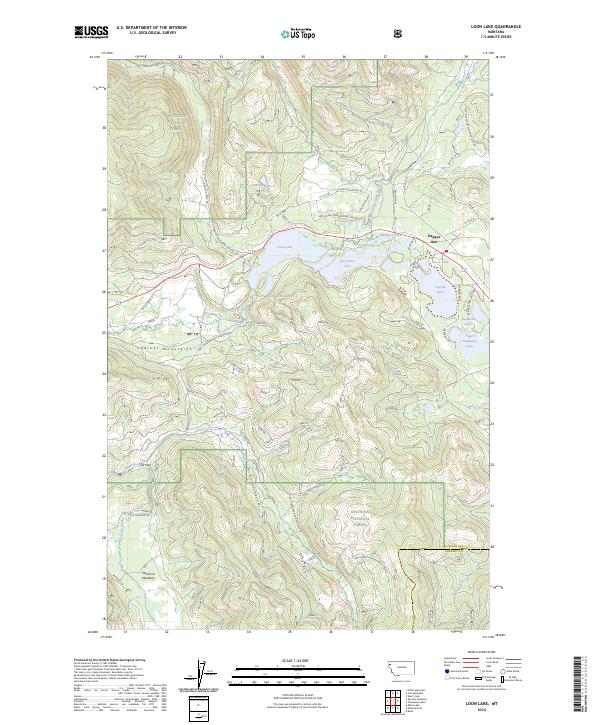 Loon Lake, MT — USGS 7.5-minute topo (2024)