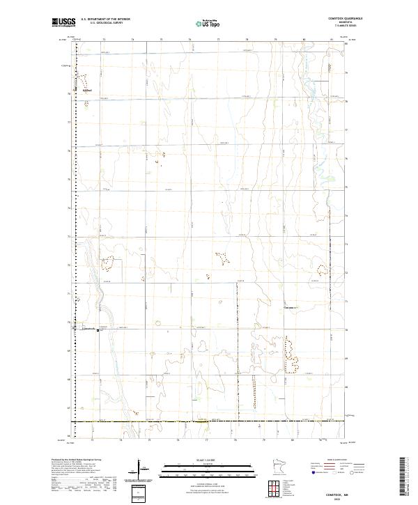 Comstock, MN — USGS 7.5-minute topo (2022)