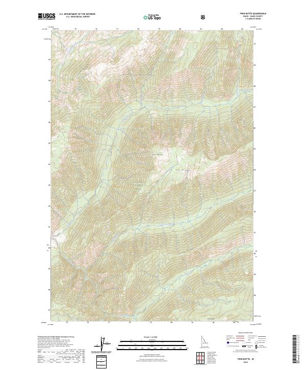 Twin Butte, ID — USGS 7.5-minute topo (2024)