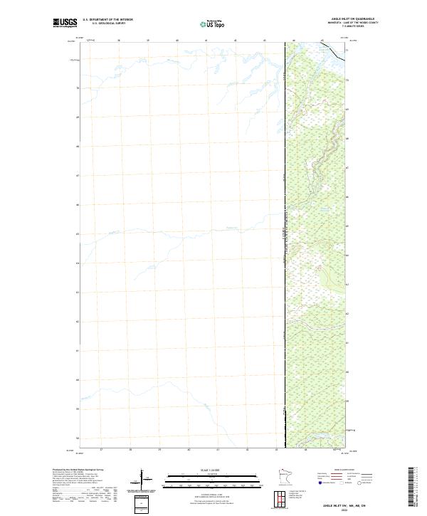 Angle Inlet SW, MN-MB-ON — USGS 7.5-minute topo (2022)