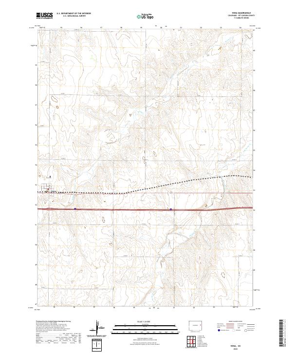 Vona, CO — USGS 7.5-minute topo (2022)