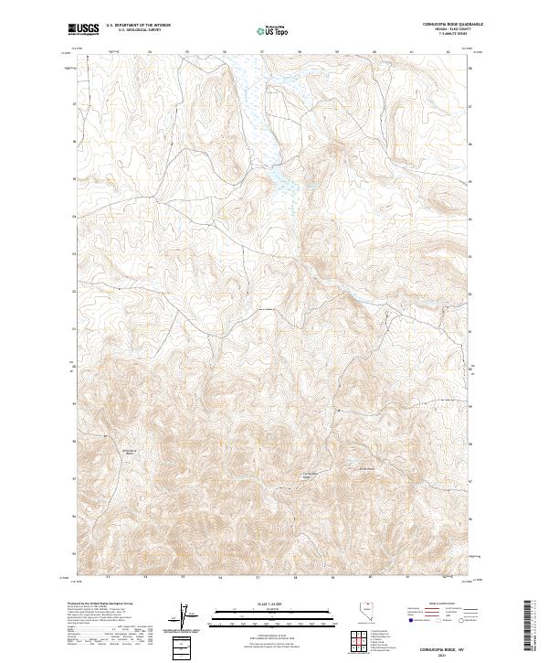 Cornucopia Ridge, NV — USGS 7.5-minute topo (2021)