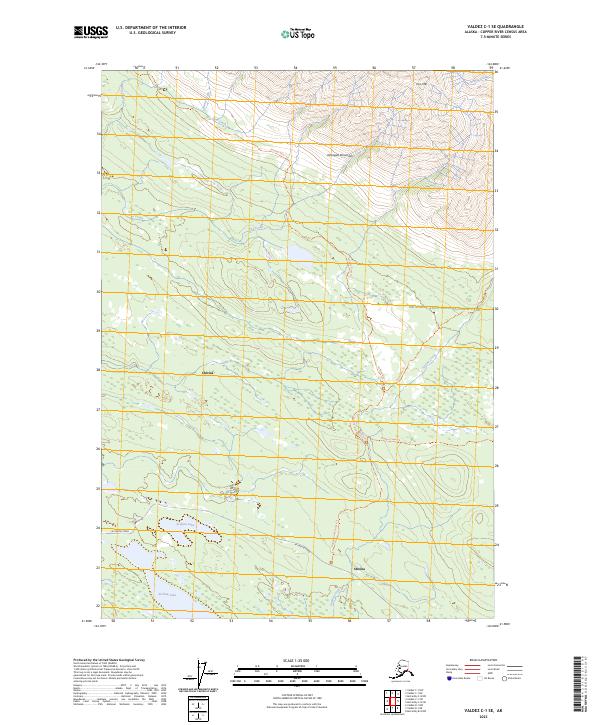 Valdez C-1 SE, AK — USGS 7.5-minute topo (2023)