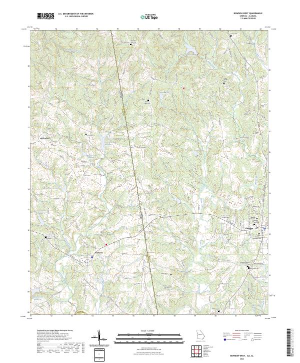 Bowdon West, GA-AL — USGS 7.5-minute topo (2024)