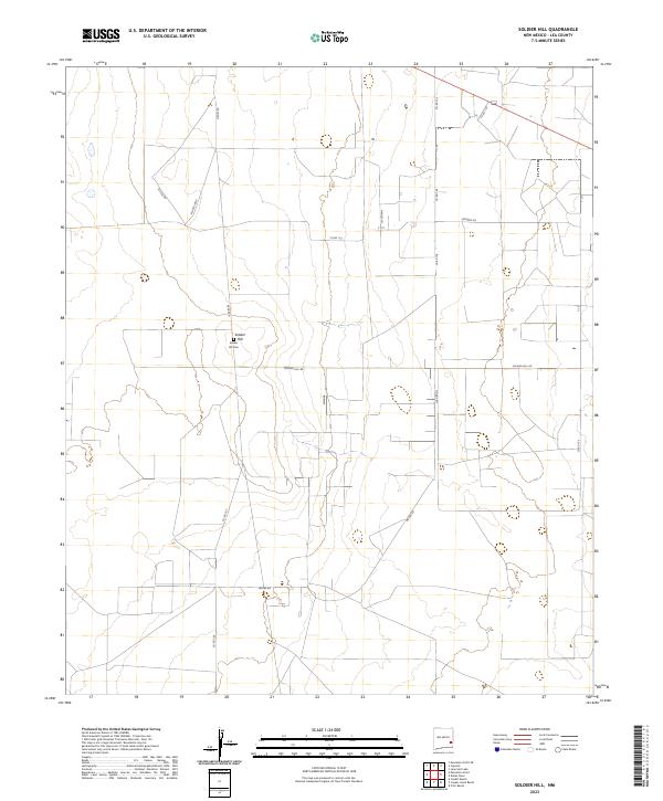 Soldier Hill, NM — USGS 7.5-minute topo (2023)