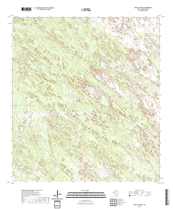 Rosita Lake NE, TX — USGS 7.5-minute topo (2022)