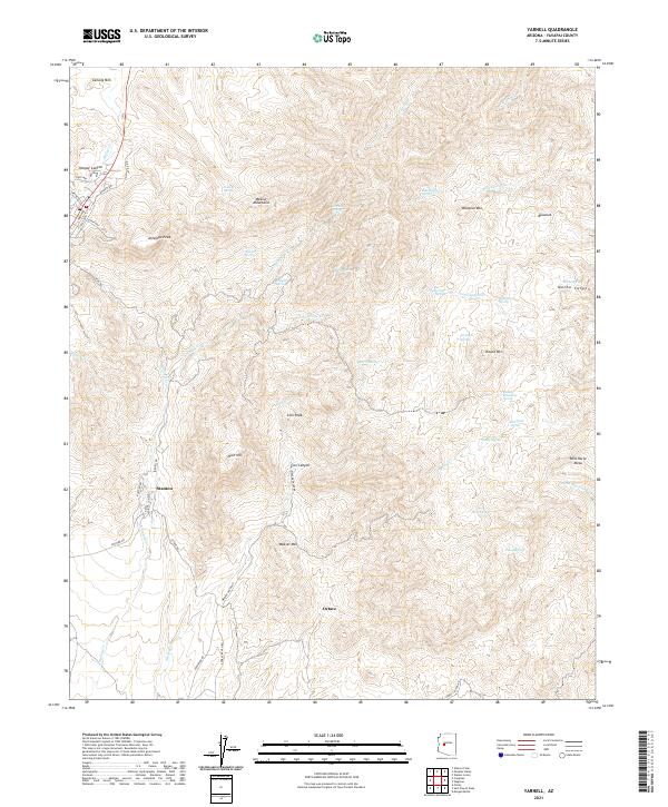 Yarnell, AZ — USGS 7.5-minute topo (2021)