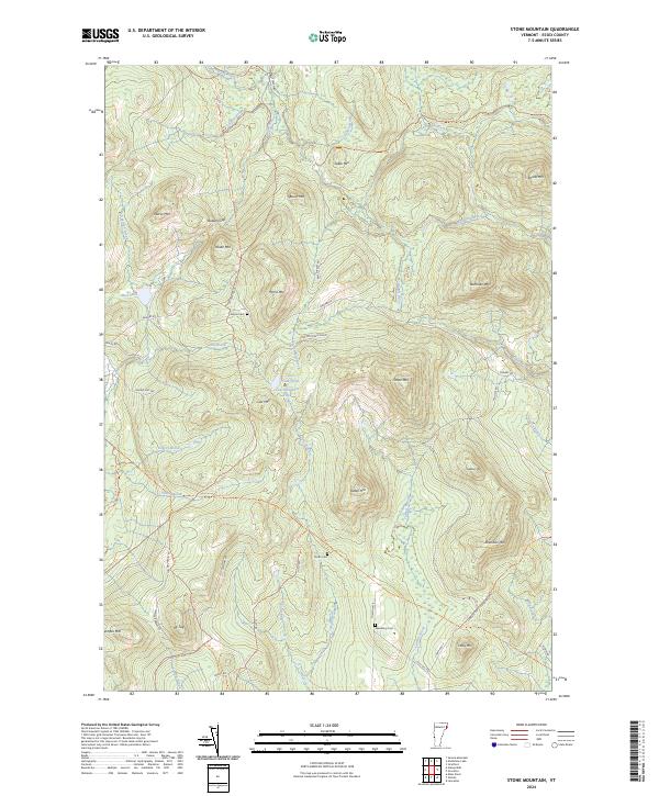 Stone Mountain, VT — USGS 7.5-minute topo (2024)