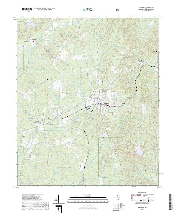 Ackerman, MS — USGS 7.5-minute topo (2024)