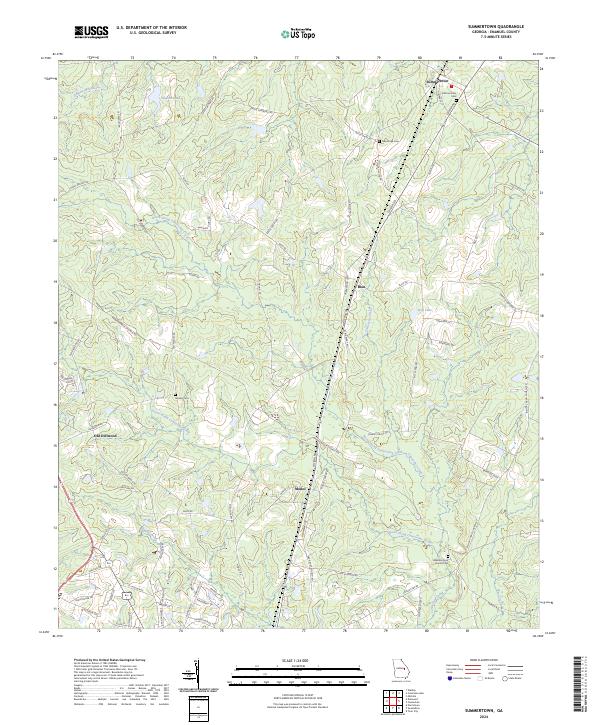 Summertown, GA — USGS 7.5-minute topo (2024)