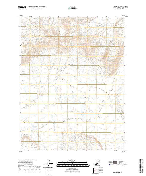 Unimak D-2 SE, AK — USGS 7.5-minute topo (2021)