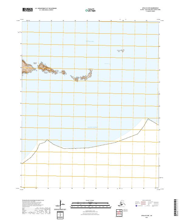 Atka B-5 NW, AK — USGS 7.5-minute topo (2021)