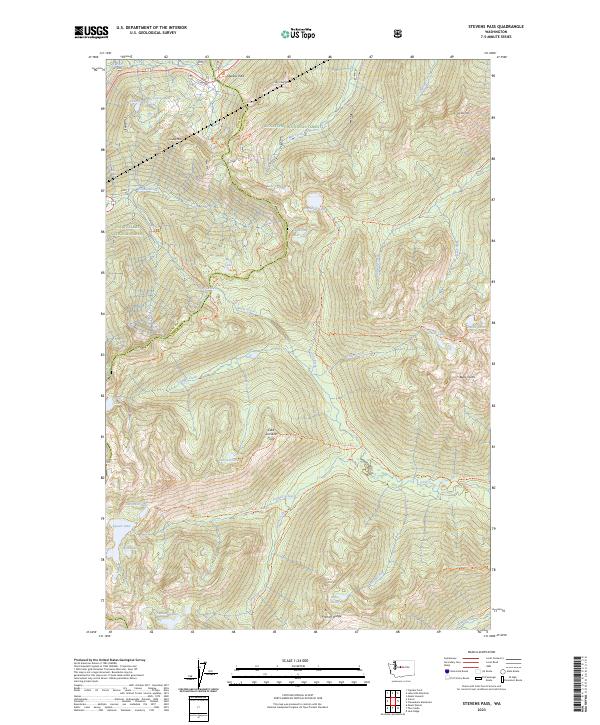 Stevens Pass, WA — USGS 7.5-minute topo (2023)