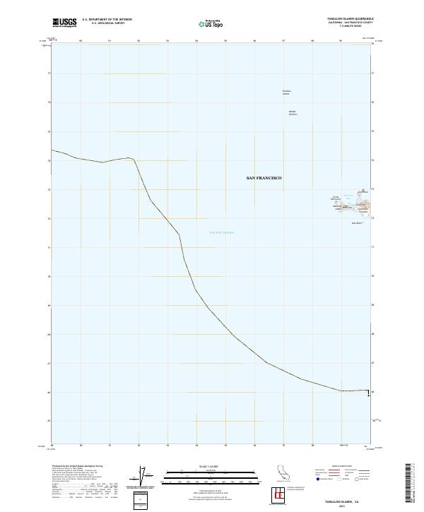 Farallon Islands, CA — USGS 7.5-minute topo (2021)