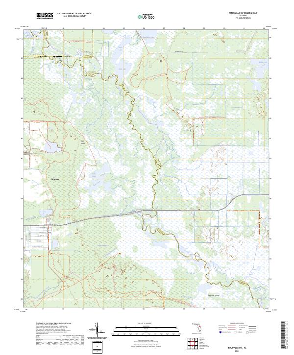 Titusville SW, FL — USGS 7.5-minute topo (2024)