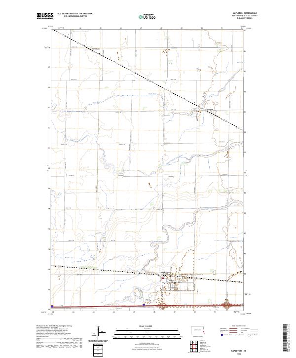 Mapleton, ND — USGS 7.5-minute topo (2024)