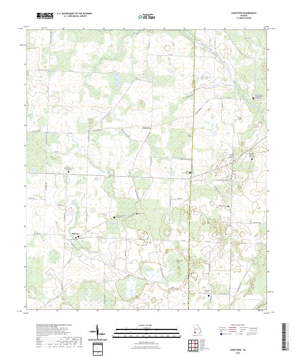 Cooktown, GA — USGS 7.5-minute topo (2024)