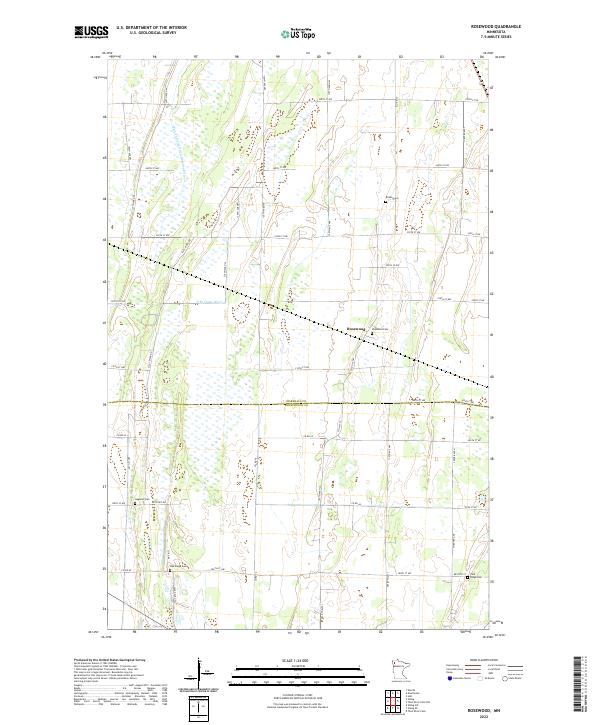 Rosewood, MN — USGS 7.5-minute topo (2022)