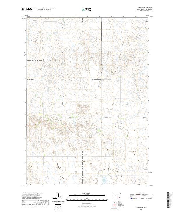 Witten SE, SD — USGS 7.5-minute topo (2021)