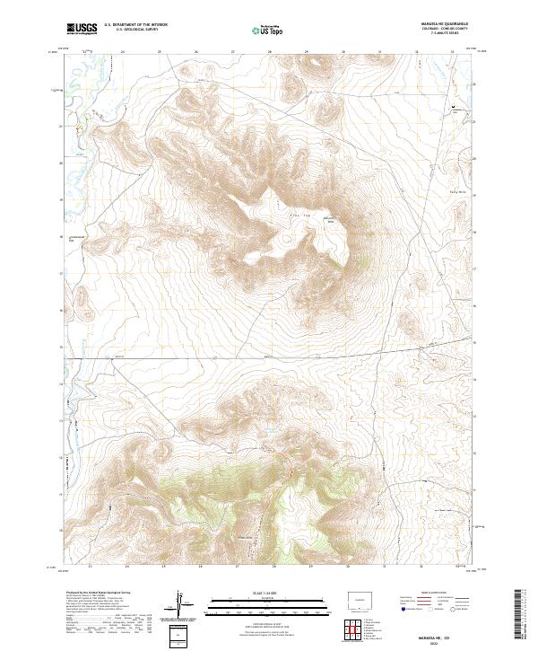 Manassa NE, CO — USGS 7.5-minute topo (2022)