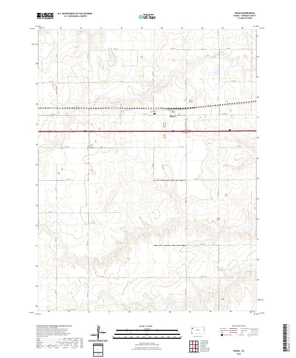 Edson, KS — USGS 7.5-minute topo (2022)