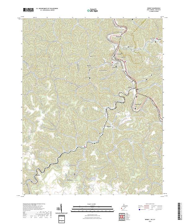 Kermit, WV-KY — USGS 7.5-minute topo (2023)