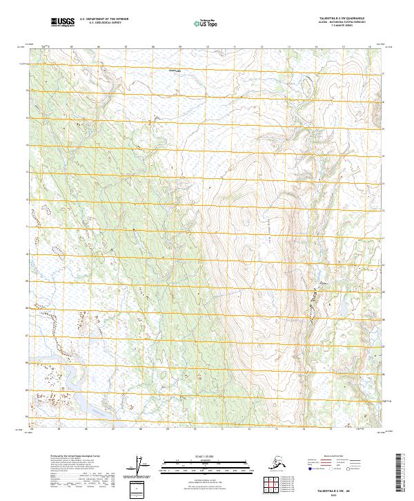 Talkeetna B-2 SW, AK — USGS 7.5-minute topo (2023)