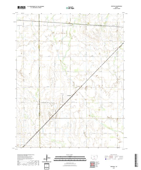 Crisfield, KS — USGS 7.5-minute topo (2022)