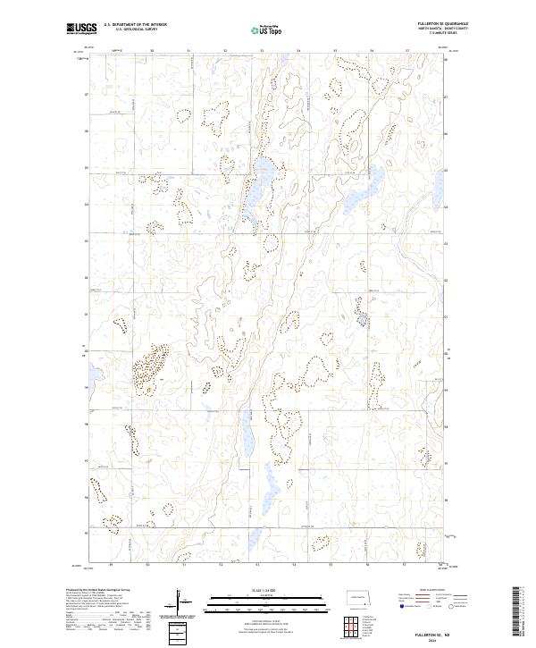 Fullerton SE, ND — USGS 7.5-minute topo (2024)