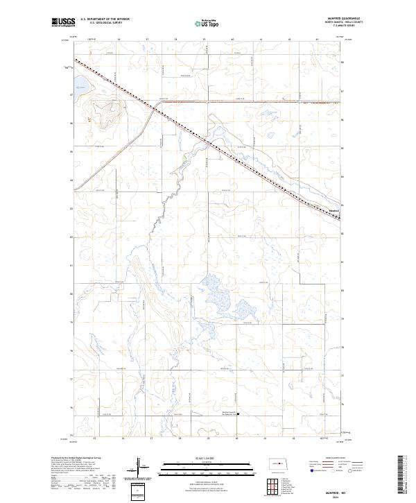 Manfred, ND — USGS 7.5-minute topo (2024)