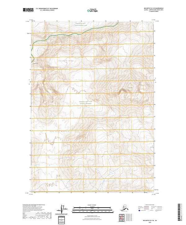 McCarthy B-3 SE, AK — USGS 7.5-minute topo (2023)
