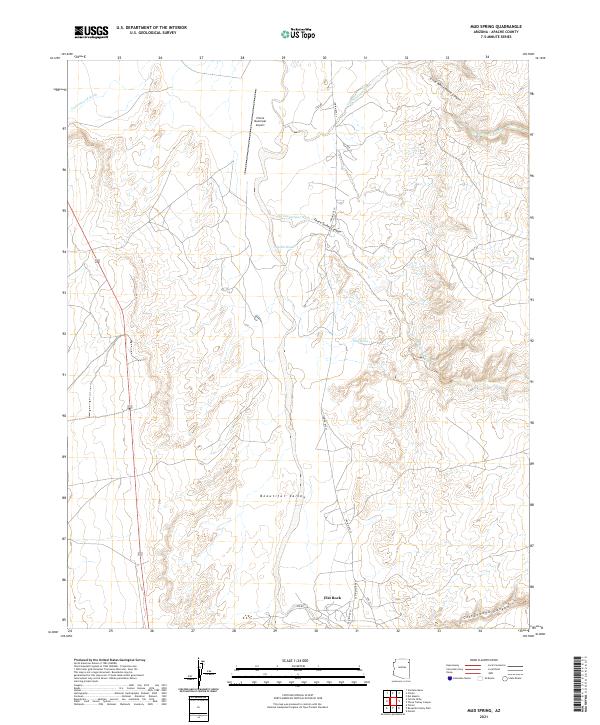 Mud Spring, AZ — USGS 7.5-minute topo (2021)