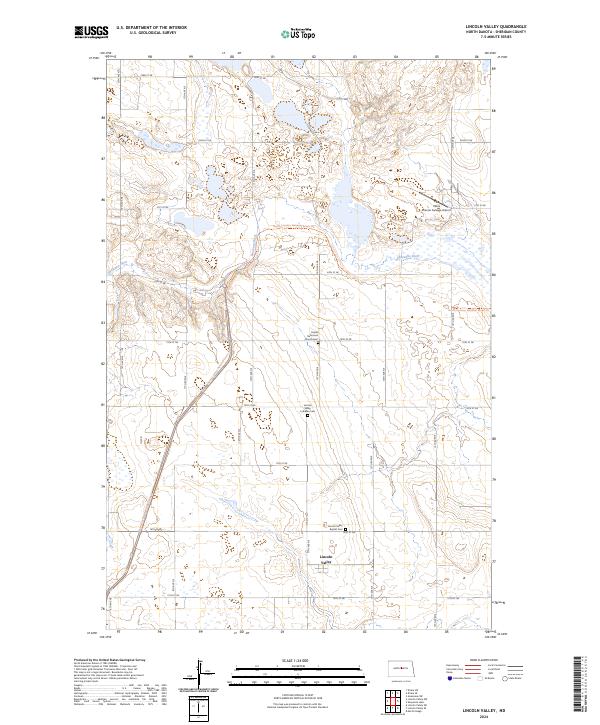 Lincoln Valley, ND — USGS 7.5-minute topo (2024)