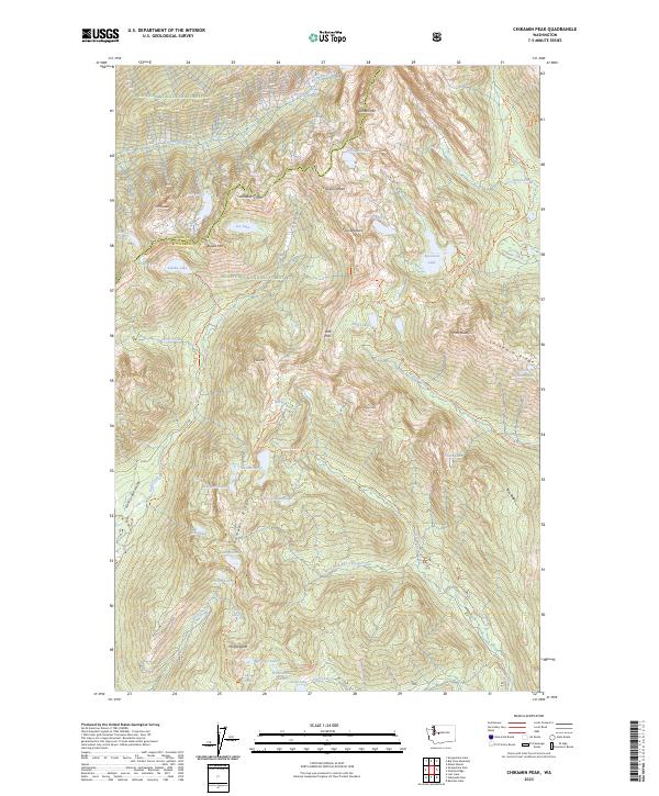 Chikamin Peak, WA — USGS 7.5-minute topo (2023)