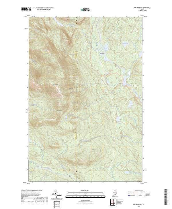The Traveler, ME — USGS 7.5-minute topo (2024)