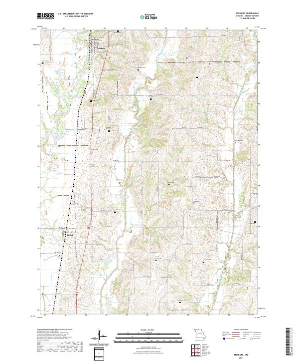 Spickard, MO — USGS 7.5-minute topo (2021)
