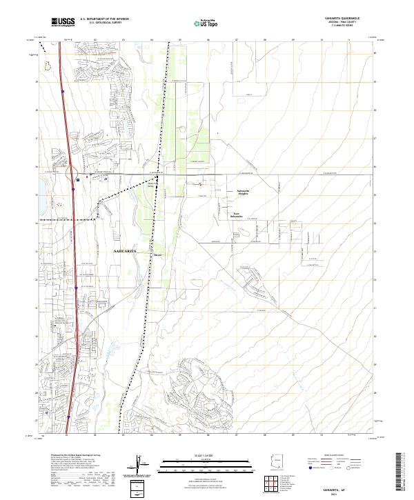 Sahuarita, AZ — USGS 7.5-minute topo (2021)