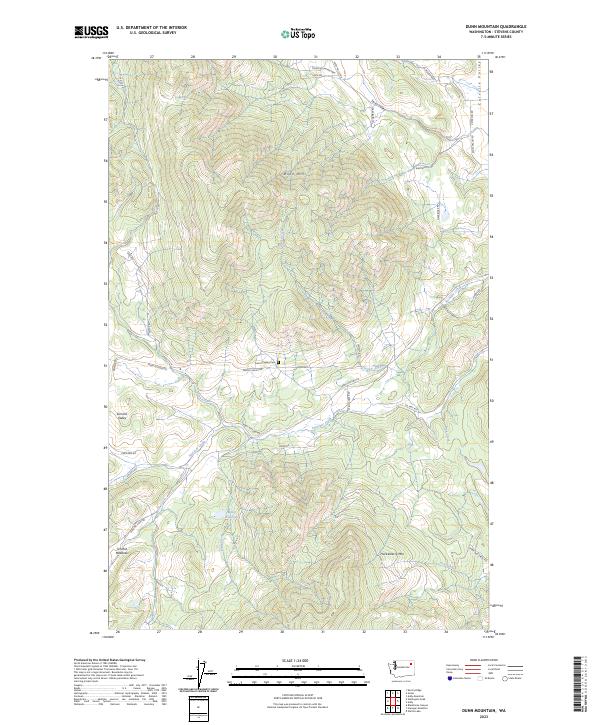 Dunn Mountain, WA — USGS 7.5-minute topo (2023)