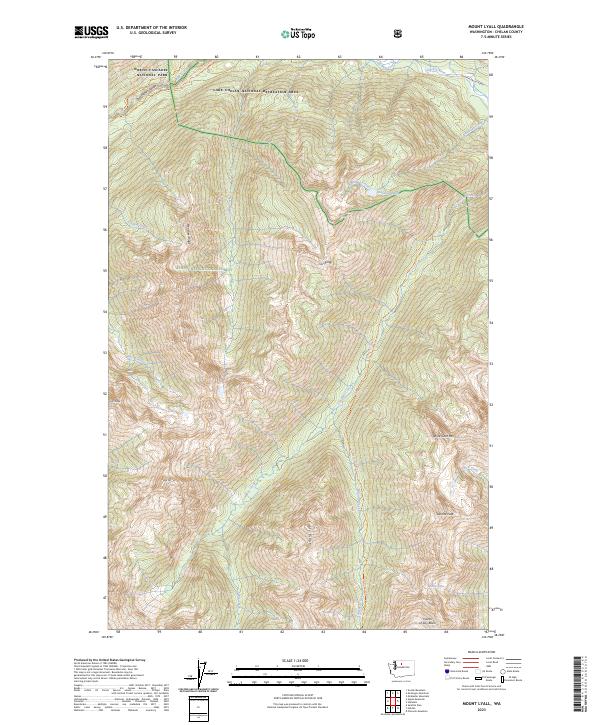 Mount Lyall, WA — USGS 7.5-minute topo (2023)