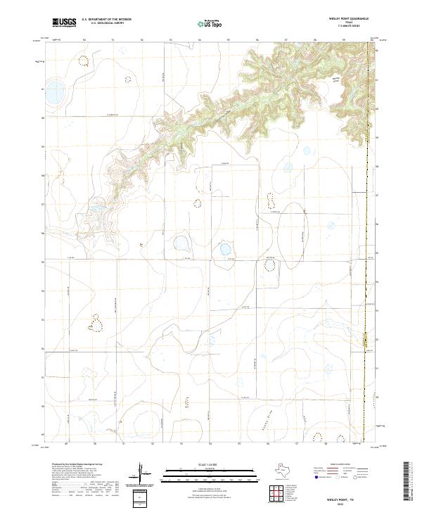 Wesley Point, TX — USGS 7.5-minute topo (2022)