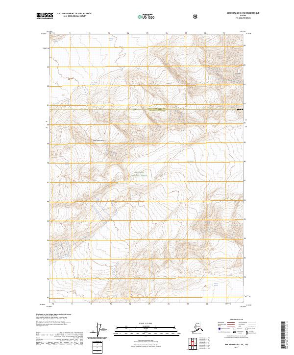 Anchorage B-2 SE, AK — USGS 7.5-minute topo (2023)