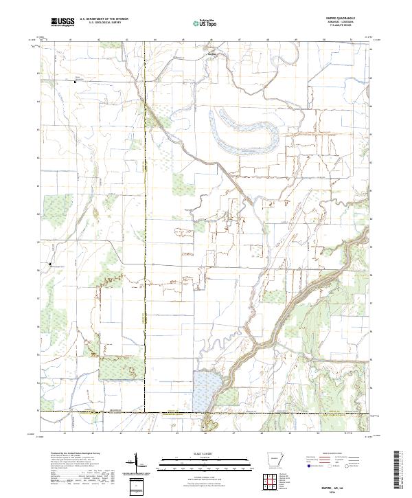 Empire, AR-LA — USGS 7.5-minute topo (2024)