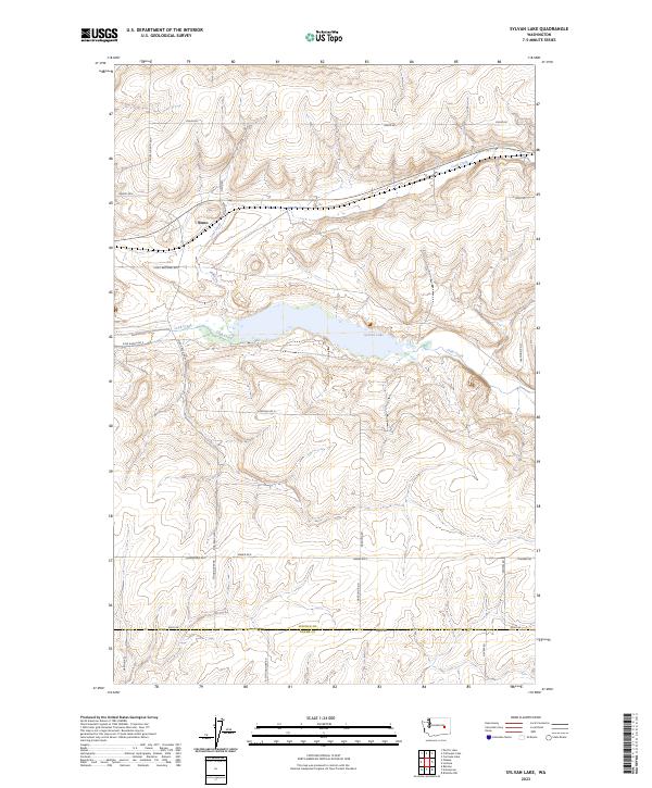 Sylvan Lake, WA — USGS 7.5-minute topo (2023)