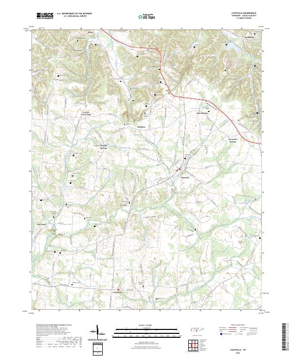 Flintville, TN — USGS 7.5-minute topo (2022)