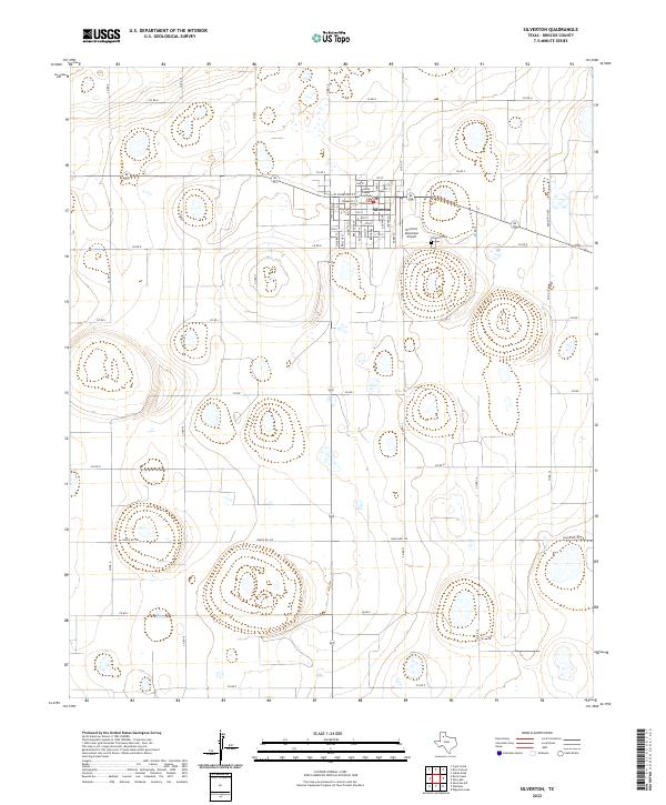 Silverton, TX — USGS 7.5-minute topo (2022)