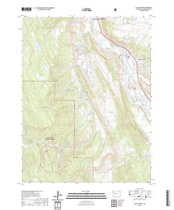 Cattle Creek, CO — USGS 7.5-minute topo (2022)