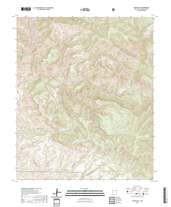 Canyon Hill, NM — USGS 7.5-minute topo (2023)